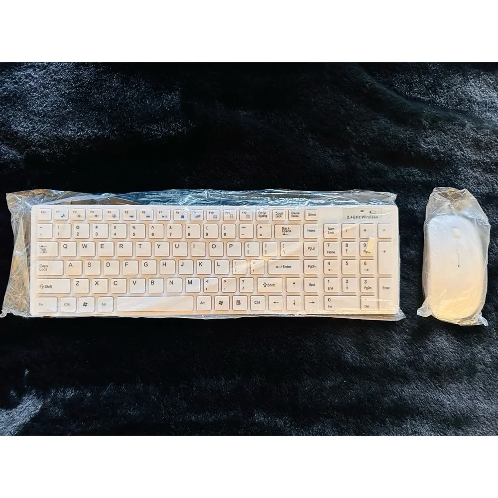 2.4G Slim Wireless Keyboard and Mouse Combo Set White NEW. - Picture 3 of 7